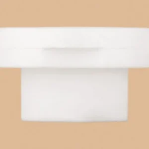 WHITE T SHAPE CAP